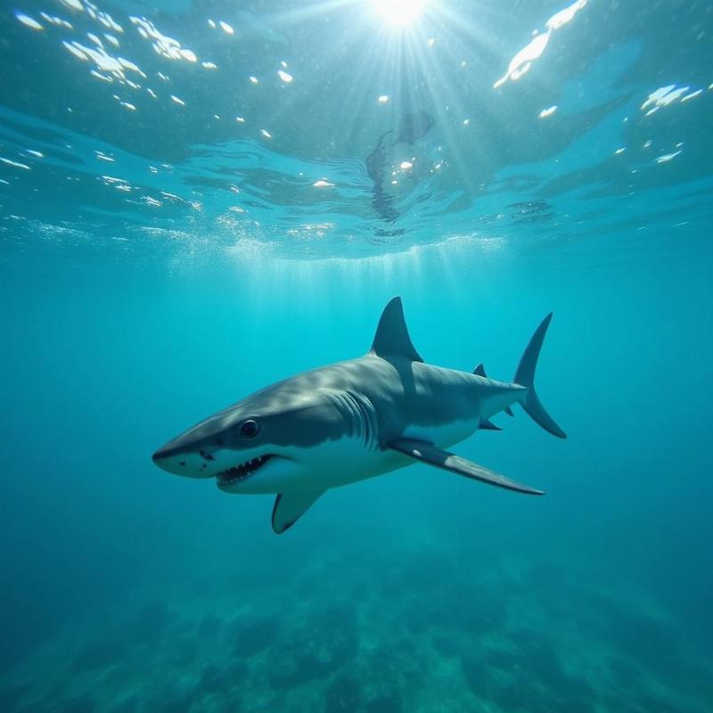 Shark in Clear Water Dream