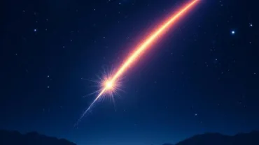 Dream of Shooting Star Night Sky