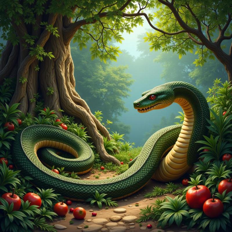 Snake Dream Garden of Eden