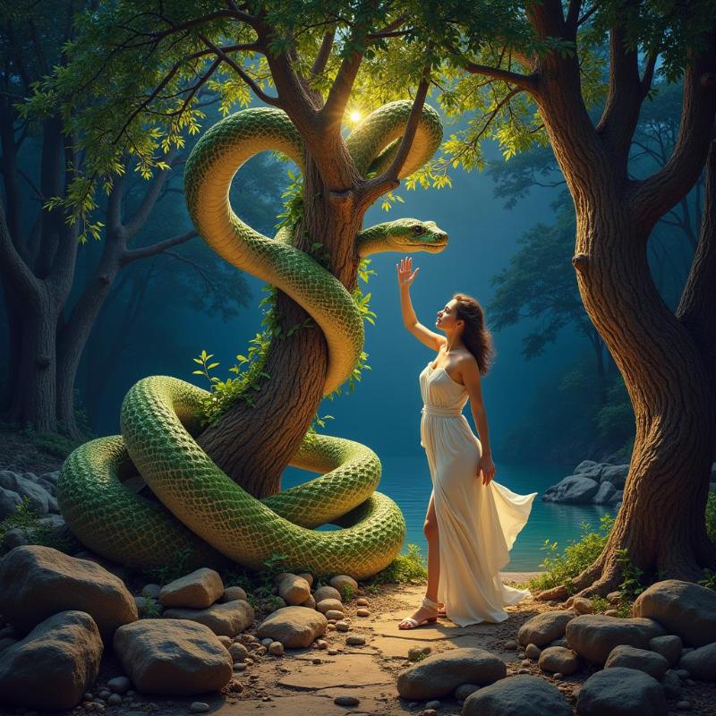 Snake Dream Garden of Eden