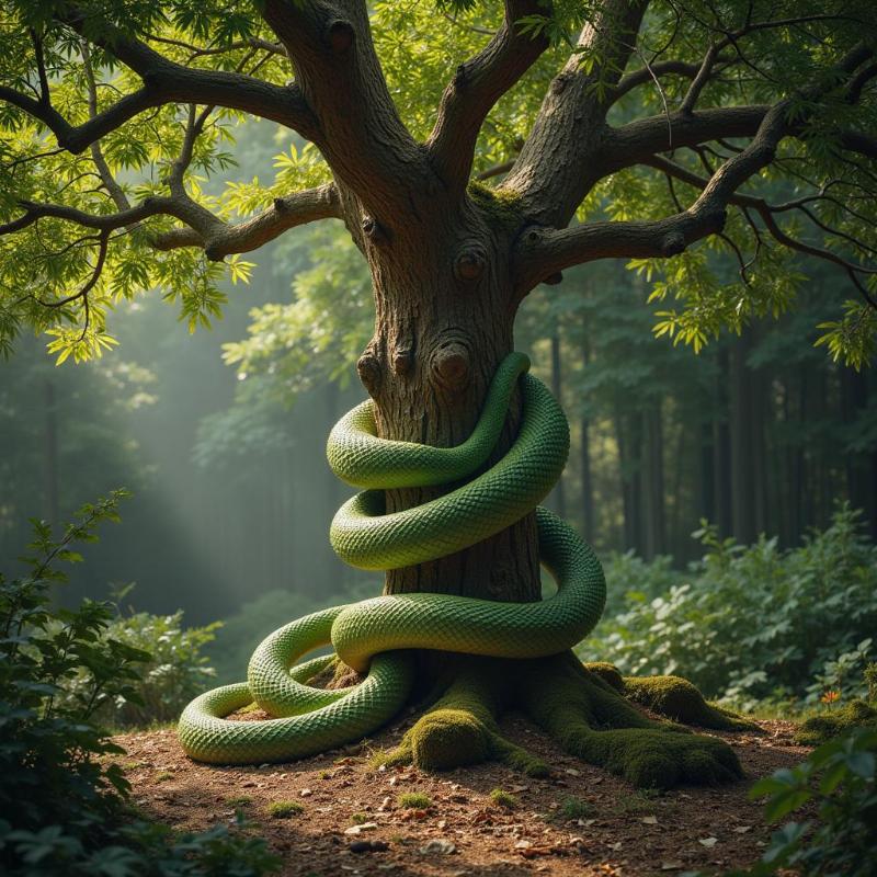 Snake in Garden of Eden