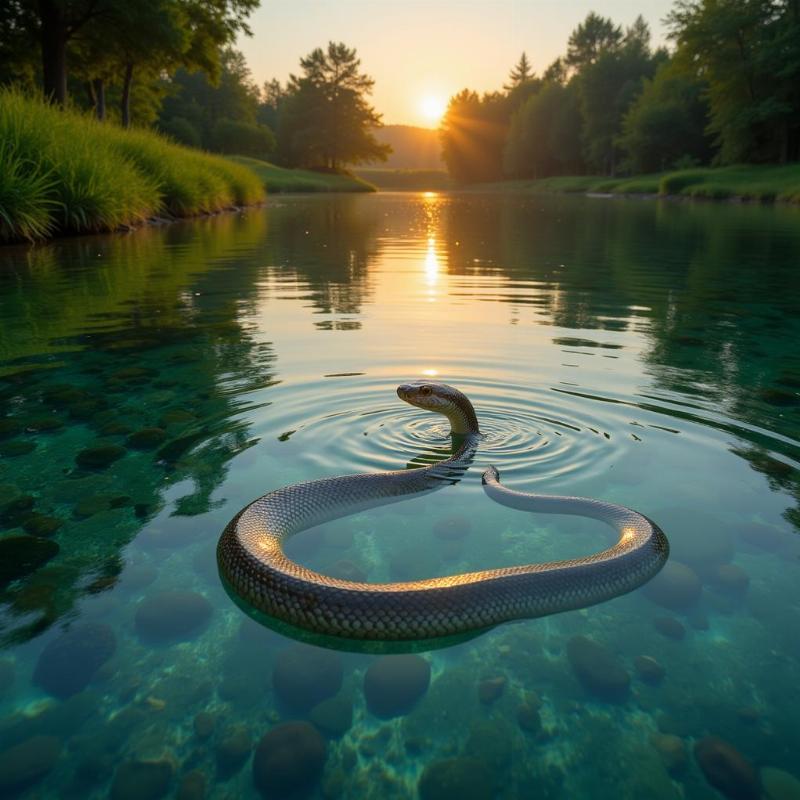 Snake in Calm Water Dream