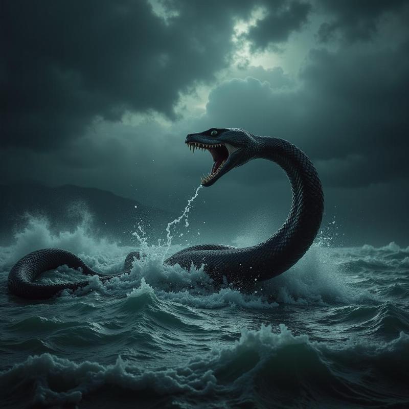 Snake in Turbulent Water Dream