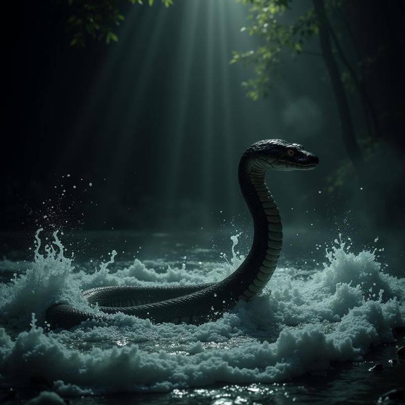 Dream of Snake in Turbulent Water: Symbol of Inner Turmoil