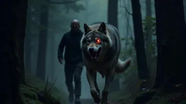 Wolf Attack Dream in a Dark Forest