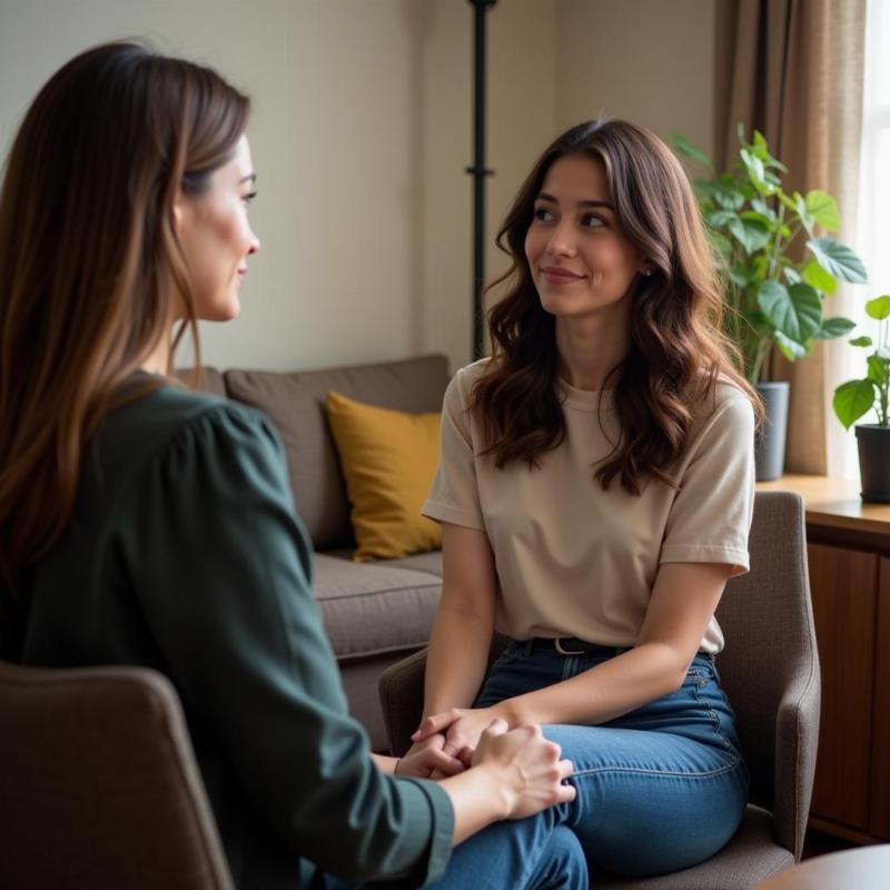 Woman Consulting with Dream Expert