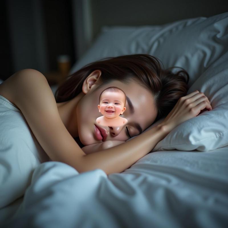 Woman Dreaming of Baby