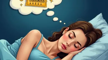 Woman Dreaming of Lottery