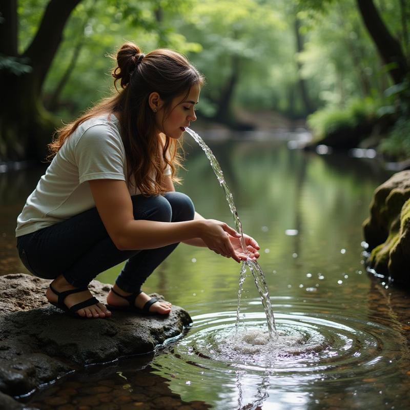 Biblical Interpretation: Woman Drinking Water